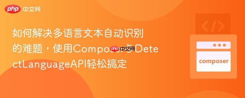 如何解决多语言文本自动识别的难题,使用composer与detectlanguageapi轻松搞定