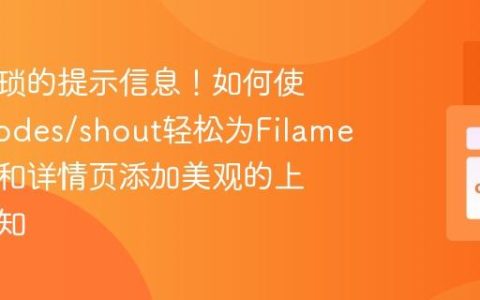 告别繁琐的提示信息！如何使用awcodes/shout轻松为Filament表单和详情页添加美观的上下文通知