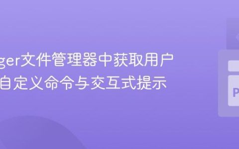 在Ranger文件管理器中获取用户输入：自定义命令与交互式提示