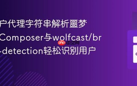 告别用户代理字符串解析噩梦：使用Composer与wolfcast/browser-detection轻松识别用户环境