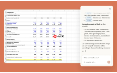 Anthropic 推出 Claude for Excel