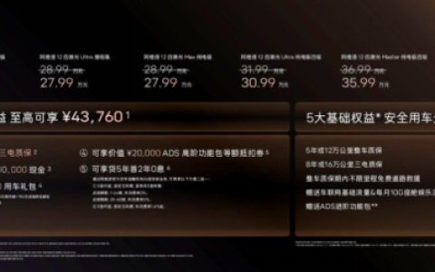 阿维塔12四激光版上市 华为乾崑技术铸就智能豪华新标杆