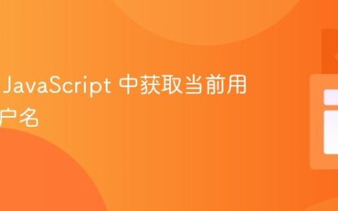 如何在 JavaScript 中获取当前用户的用户名