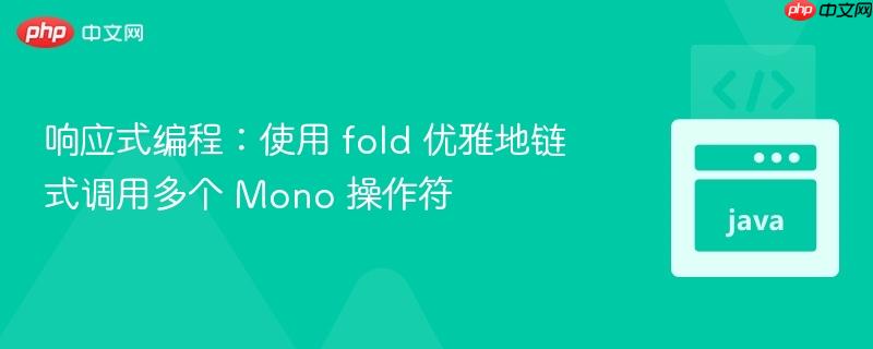 响应式编程：使用 fold 优雅地链式调用多个 Mono 操作符
