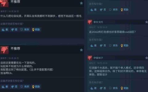 《战地6》大逃杀模式“禁区冲突”Steam褒贬不一
