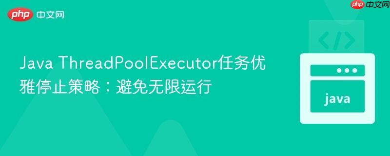 Java ThreadPoolExecutor任务优雅停止策略:避免无限运行