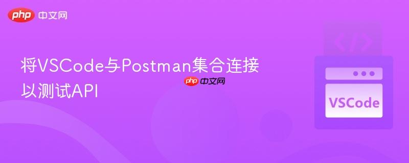将vscode与postman集合连接以测试api