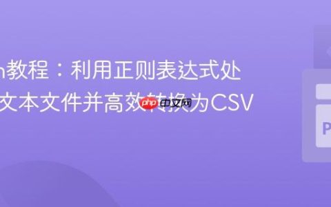 Python教程：利用正则表达式处理复杂文本文件并高效转换为CSV