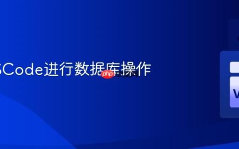 使用VSCode进行数据库操作
