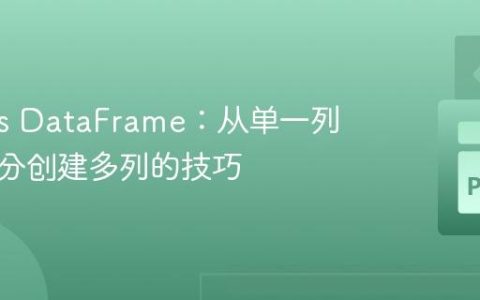 Pandas DataFrame：从单一列高效拆分创建多列的技巧