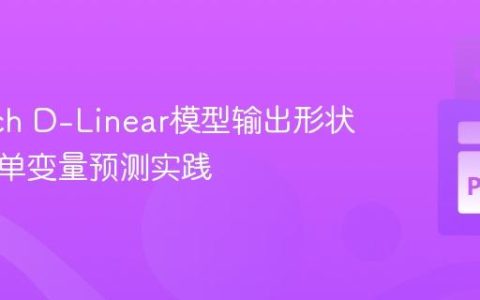 PyTorch D-Linear模型输出形状匹配与单变量预测实践