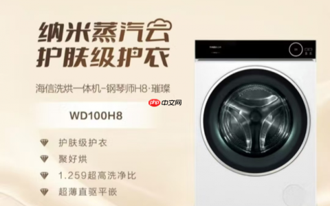 推荐一款洗烘一体洗衣机：海信四款产品，专治各种洗衣烦恼！