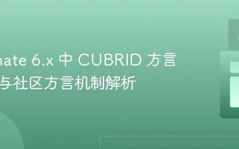 Hibernate 6.x 中 CUBRID 方言的使用与社区方言机制解析