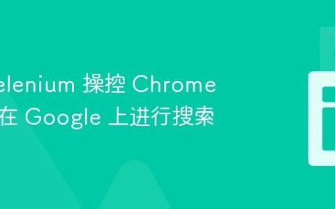 使用 Selenium 操控 Chrome 浏览器在 Google 上进行搜索