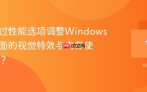 如何通过性能选项调整Windows图形界面的视觉特效与内存使用平衡？