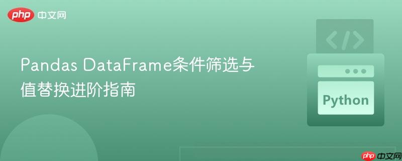 Pandas DataFrame条件筛选与值替换进阶指南