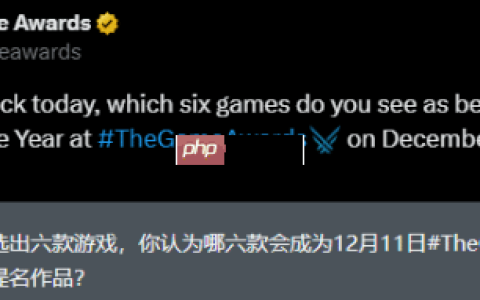 TGA官方提问：你觉得哪六款游戏能拿年度最佳提名？