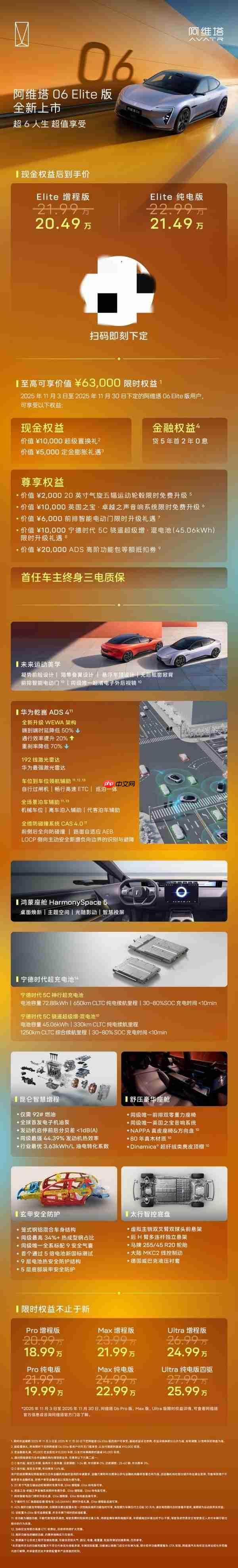 20.49万起!阿维塔06 Elite版上市 搭载华为乾崑ADS 4