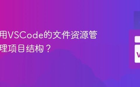 如何使用VSCode的文件资源管理器管理项目结构？