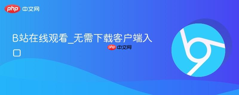B站在线观看_无需下载客户端入口