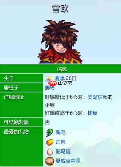 《星露谷物语》雷欧爱心事件介绍