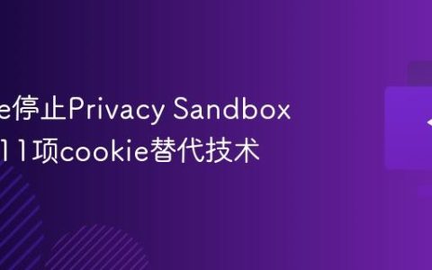 Google停止Privacy Sandbox，放弃11项cookie替代技术