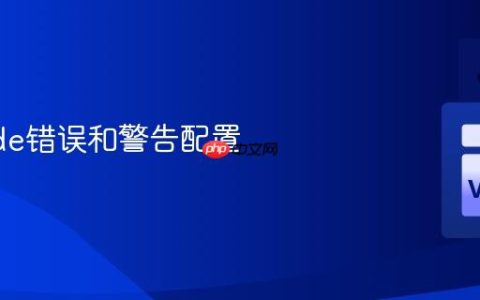 VSCode错误和警告配置