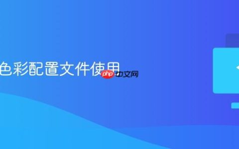 显示器色彩配置文件使用