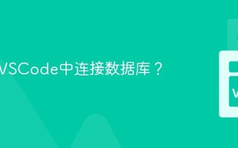 如何在VSCode中连接数据库？