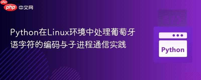 Python在Linux环境中处理葡萄牙语字符的编码与子进程通信实践