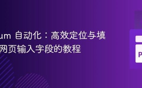Selenium 自动化：高效定位与填充动态网页输入字段的教程