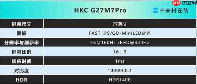 堆料狂魔双十一好价带回家,HKC G27M7Pro 促销开启