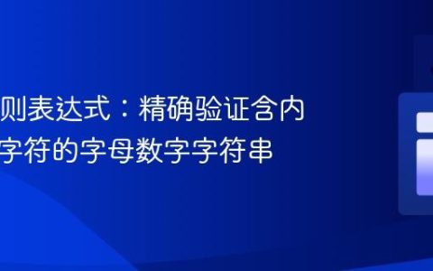 Java正则表达式：精确验证含内部特殊字符的字母数字字符串