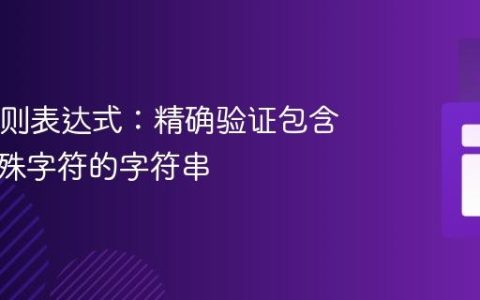 Java正则表达式：精确验证包含特定特殊字符的字符串