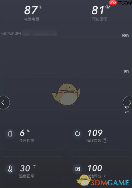 《小牛电动》查看电池电量方法