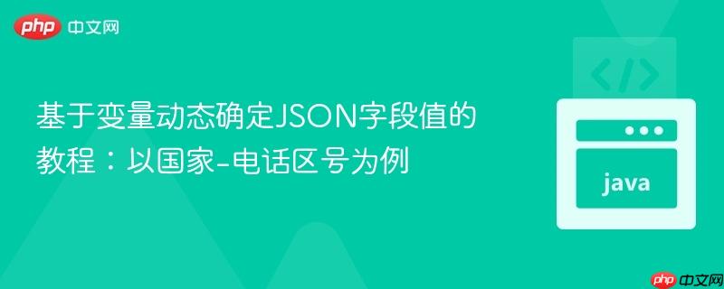 基于变量动态确定JSON字段值的教程:以国家-电话区号为例