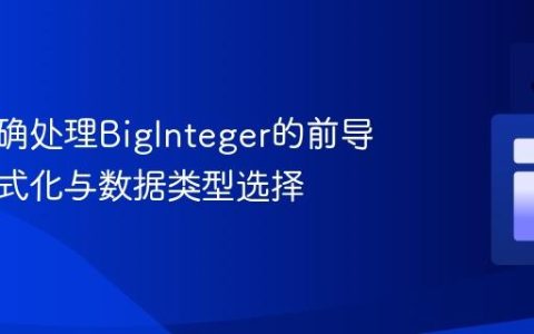 如何正确处理BigInteger的前导零：格式化与数据类型选择