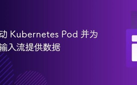 如何启动 Kubernetes Pod 并为其标准输入流提供数据