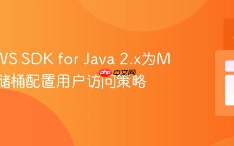 使用AWS SDK for Java 2.x为Minio存储桶配置用户访问策略