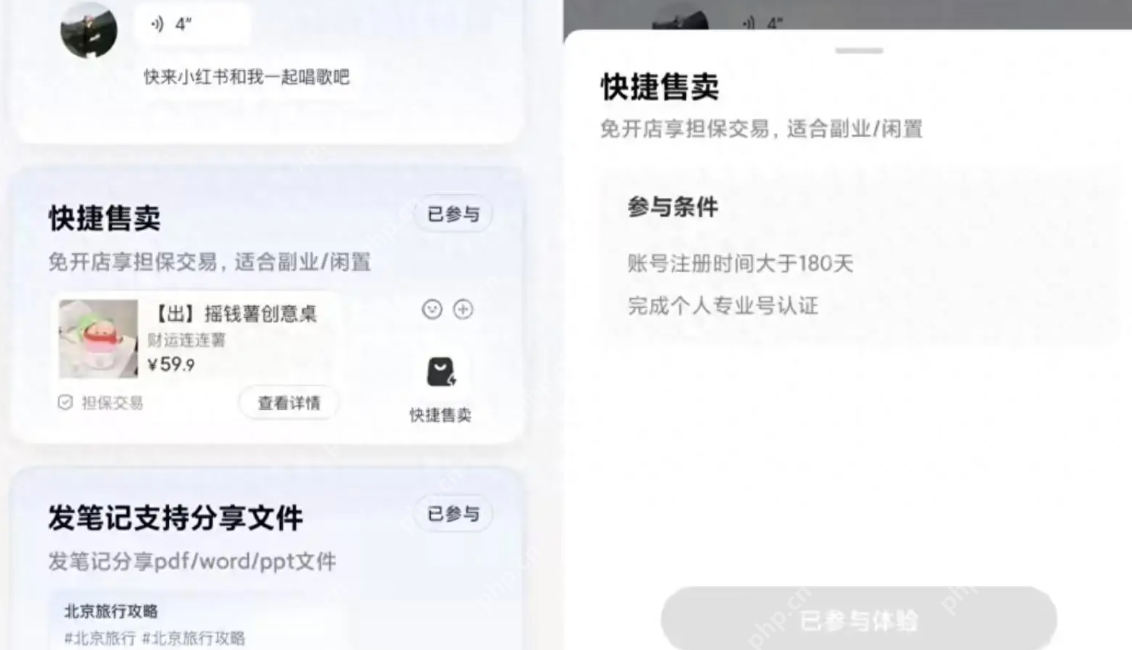 低门槛、0保证金:小红书能“复制”闲鱼吗?