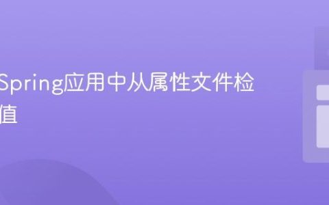 如何在Spring应用中从属性文件检索配置值