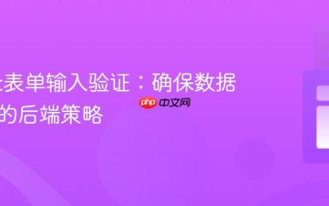 Servlet表单输入验证：确保数据完整性的后端策略