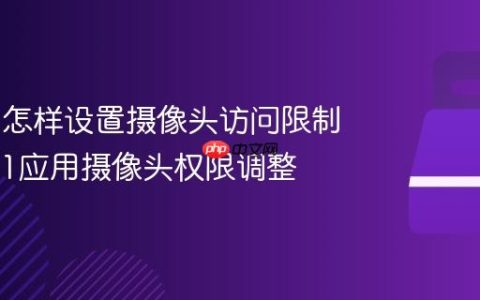 Win11怎样设置摄像头访问限制_Win11应用摄像头权限调整