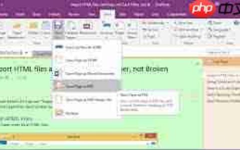 OneNote笔记如何转换成PDF