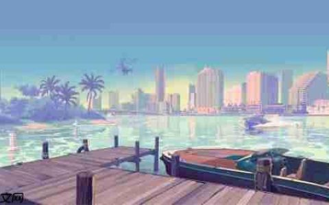 玩家分享去掉主角后的《GTA6》艺术图：做壁纸一绝