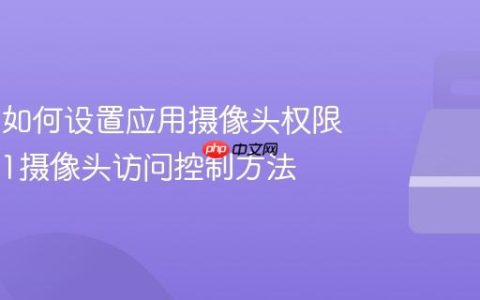 Win11如何设置应用摄像头权限_Win11摄像头访问控制方法