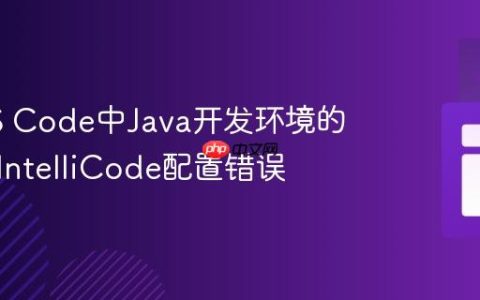 解决VS Code中Java开发环境的JDK与IntelliCode配置错误