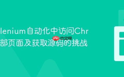解决Selenium自动化中访问Chrome内部页面及获取源码的挑战