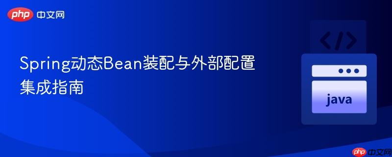 Spring动态Bean装配与外部配置集成指南
