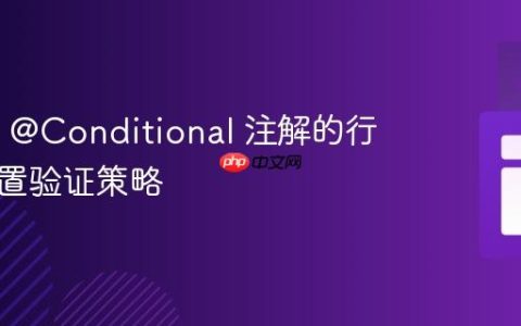 Spring @Conditional 注解的行为与配置验证策略